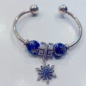 Pandora sterling silver charms, 5 total charms